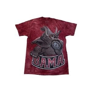 Alabama Crimson Tide Shirt Mens M Red Tie Dye The Mountain Big Al Bama